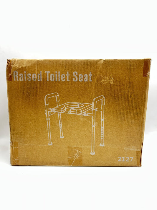 Heavy Duty Raised Toilet Seat 500lbs,Toilet Seat Risers for Seniors,Handicap Ele