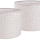Set of 2 Drum Lampshades for Table, Floor & Bedside Lamps - 13 * 13 * 10 inch...