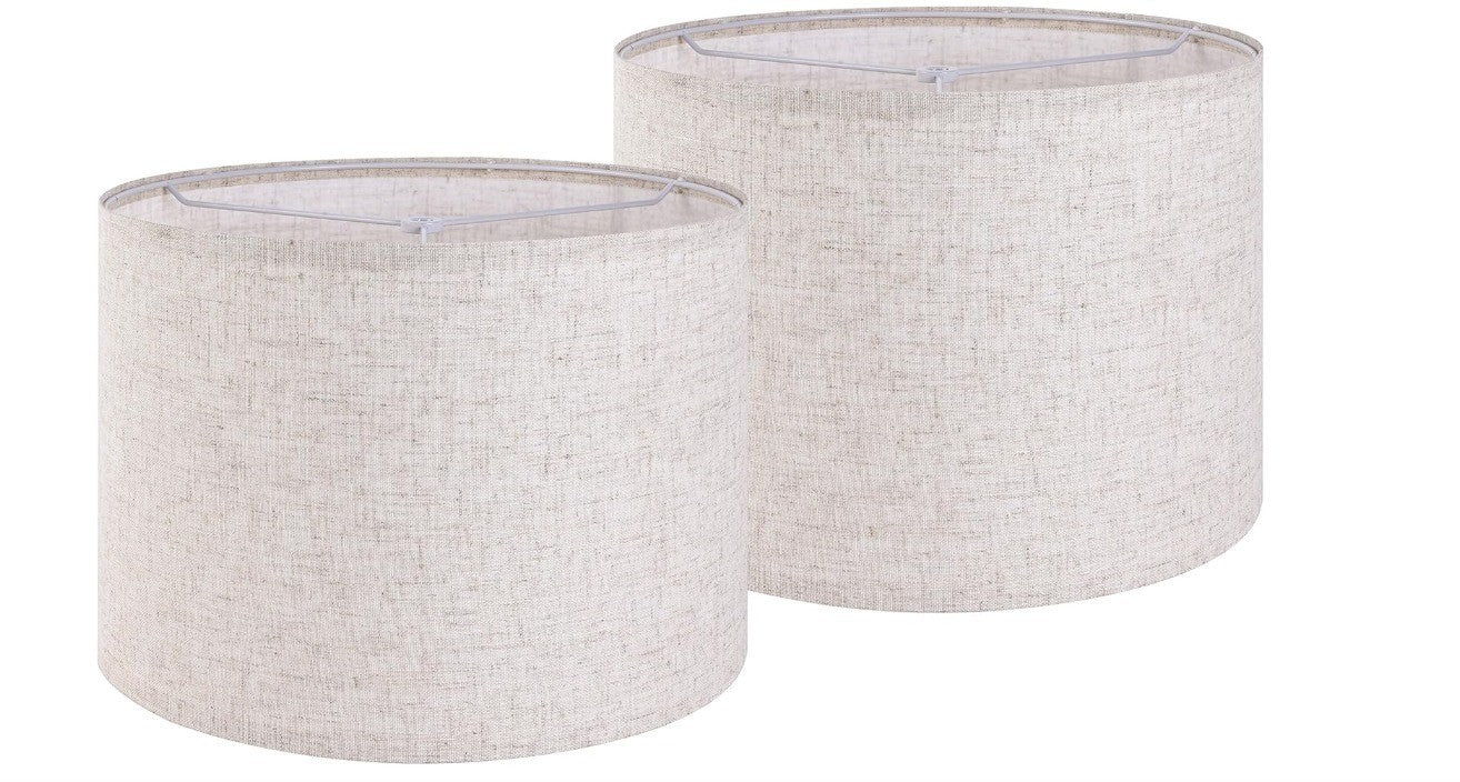 Set of 2 Drum Lampshades for Table, Floor & Bedside Lamps - 13 * 13 * 10 inch...