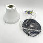 52" Ceiling Fans with Lights and Remote,Low Profile Flush mount 52 Inch White