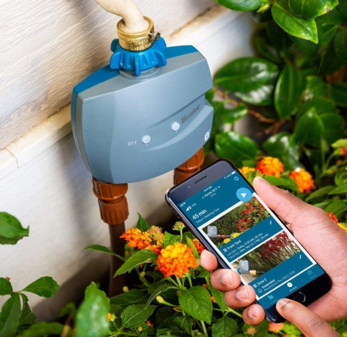 Hunter BTT Bluetooth Hose Timer, 2-Zone Smart Irrigation Controller, App Cont...