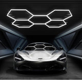 Hexagon Garage Lights, High Brightness 168W 6500K 18480Lumens Honeycomb Hexagon