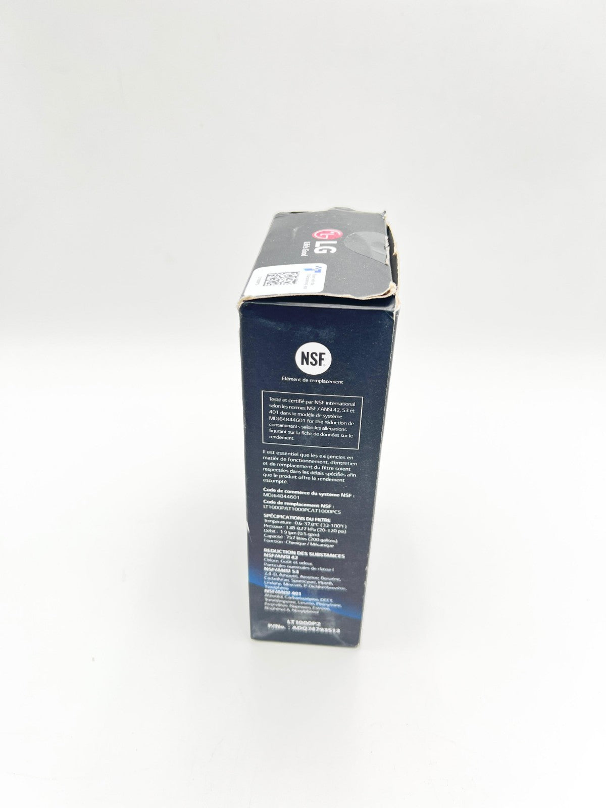 LG LT1000P2 6-Month / 200 Gallon Refrigerator Replacement Water Filter, Reduces