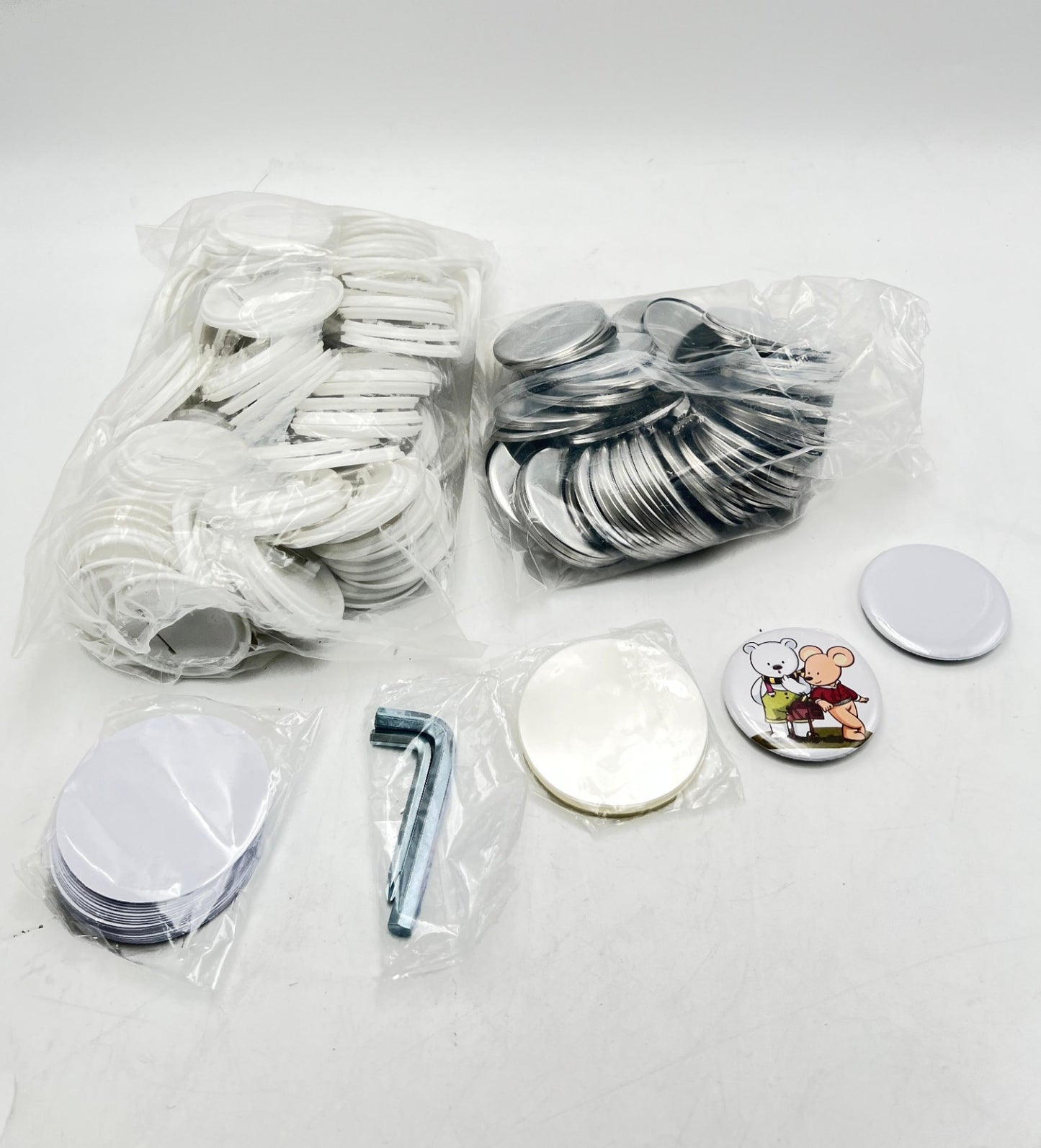folconroad Button Maker Machine 58mm Pin Installation-Free DIY Pin Badge Button