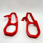 JDMSPEED New Heavy Daty Front Car Tow Hooks Left & Right with Hardware Red Repl