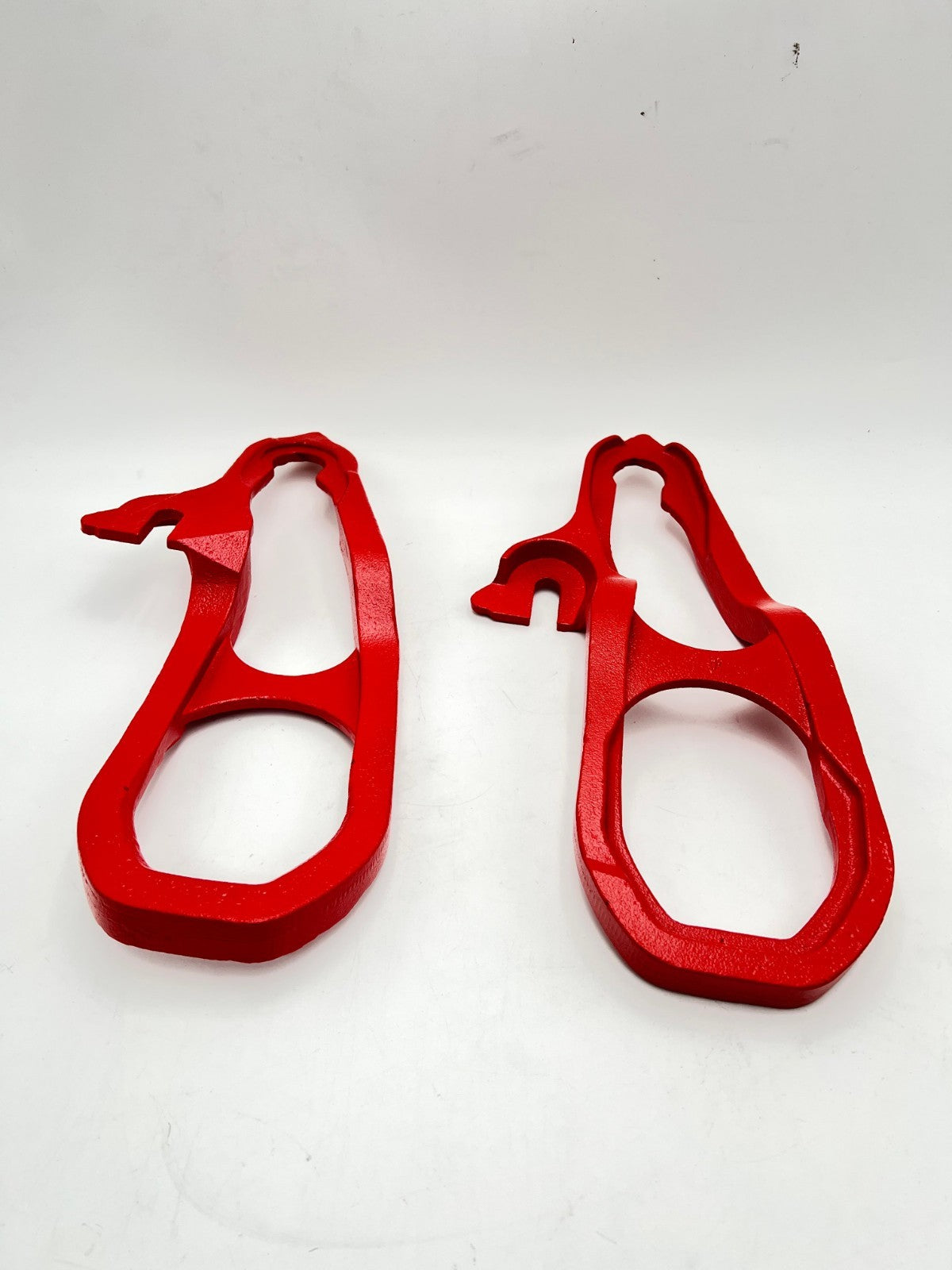 JDMSPEED New Heavy Daty Front Car Tow Hooks Left & Right with Hardware Red Repl