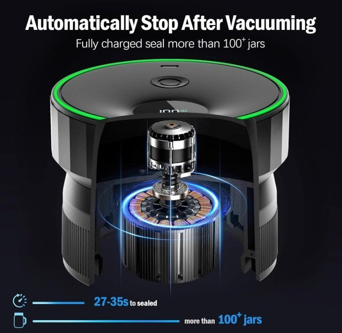 VP09 2025 Upgraded Mason Jar Vacuum Sealer, Electric Vacuum Sealer for Regular