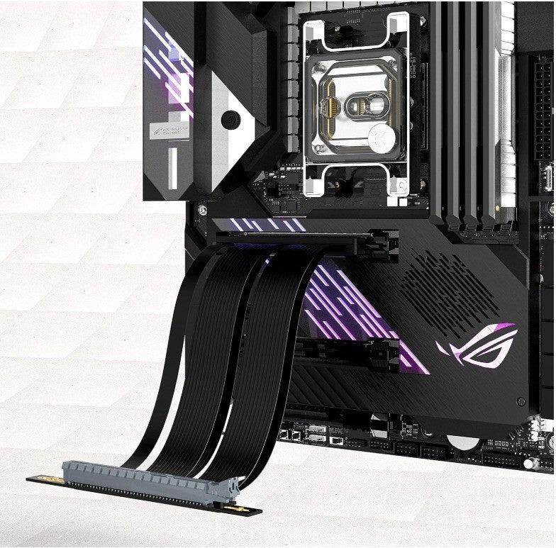 EZDIY-FAB PCI Express 4.0 16x Flexible Cable Extension Port Adapters for Graphic