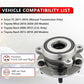 513258 (Pair) Front Wheel Bearing Hub Assembly for Scion TC 2011-2016, for Toyot