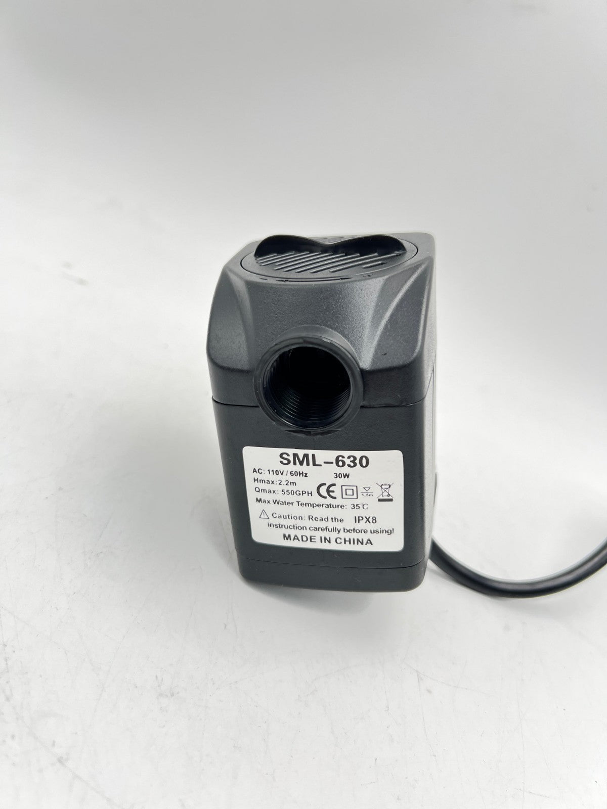 GROWNEER 550GPH Submersible Pump 30W Fountain Water Pump, 2000L/H, with 7.2Ft Hi