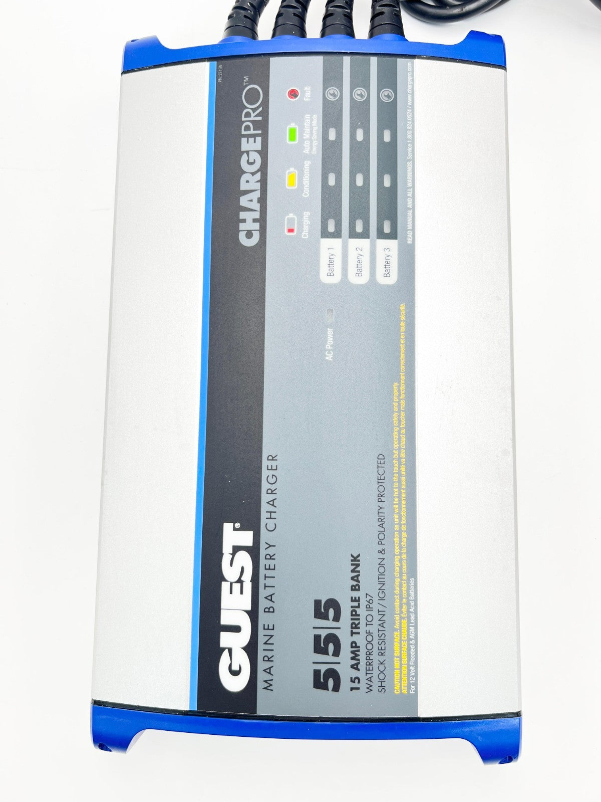 Guest 2713A Guest On-Board Battery Charger 15A / 12V; 3 Bank; 120V Input
