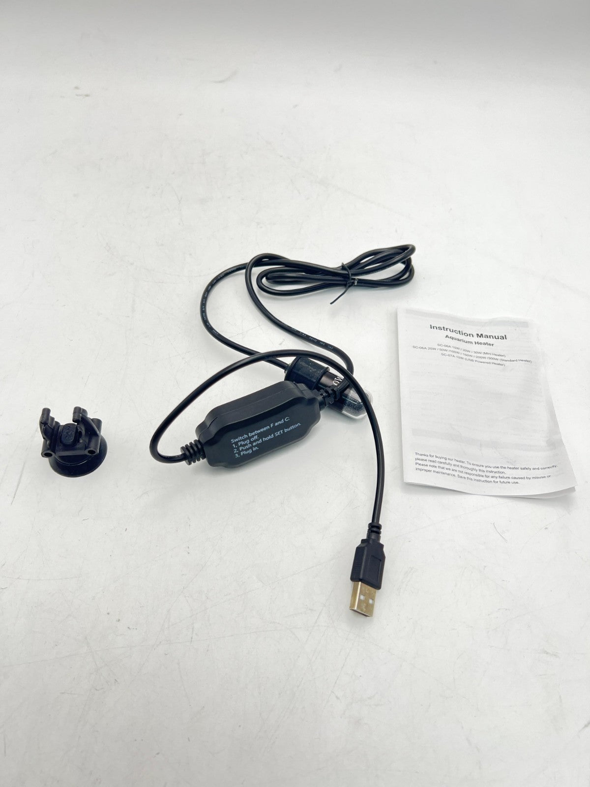 Aquamiracle Adjustable 10W Betta Heater Small Aquarium Heater Submersible Fish T