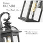 Darkaway Outdoor Lights Fixture Wall Mount, Exterior Wall Light with Water Rippl