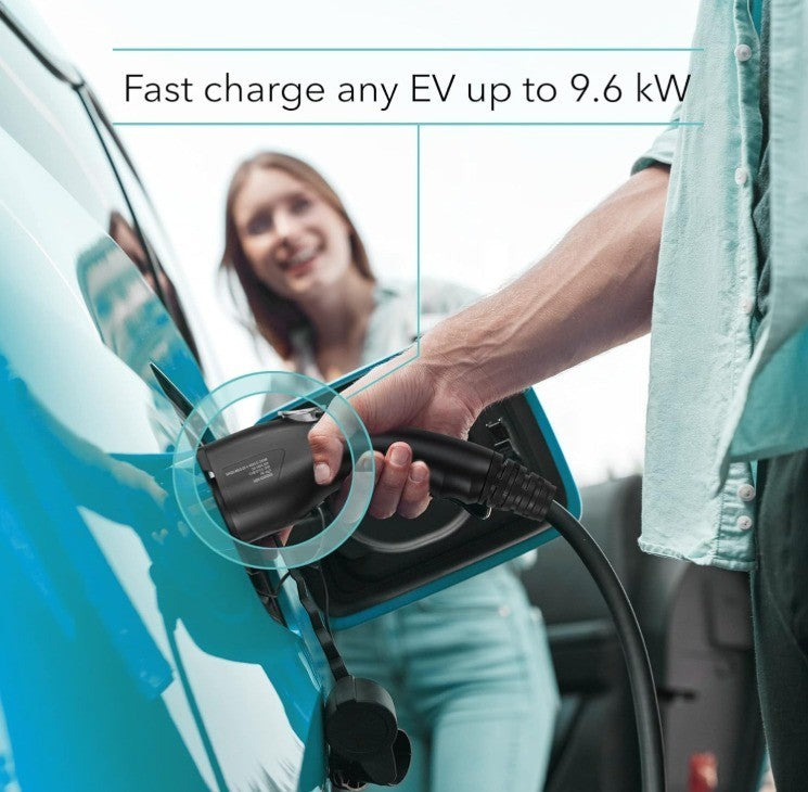 Lectron Level 2 EV Charger - ETL Certified, 240V, 40 Amp, NEMA 14-50 Plug, 16 ft
