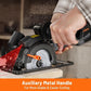 DOVAMAN Circular Saw, 5.8A 4-1/2" Circular Saw w/Laser, Metal Auxiliary Handle