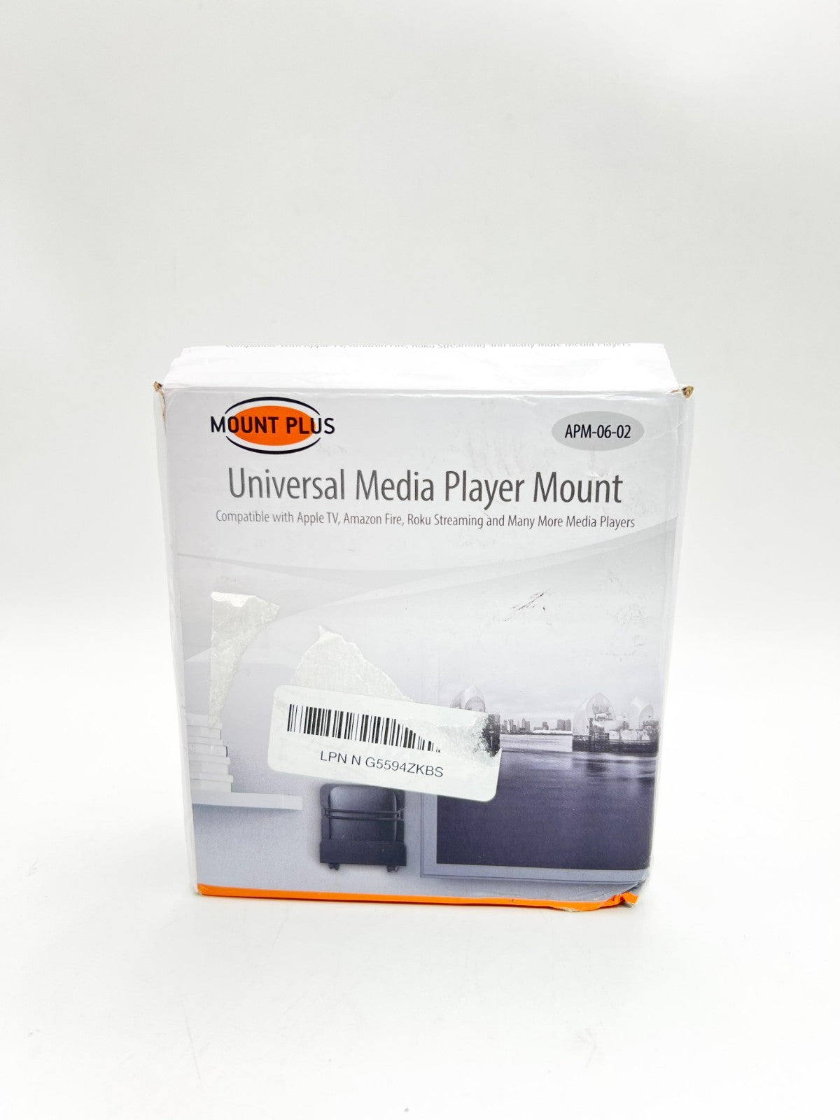 Mount Plus MP-06-02 Cable Box Mount, Modem Mount | Adjustable Wall Mount for Sma