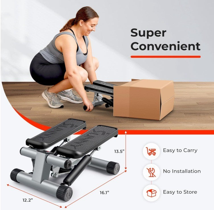 Sunny Health & Fitness Mini Stepper for Exercise at Home, Stair Step Workout Mac