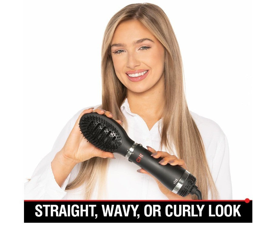 CHI Volumizer 4-in-1 Blowout Brush/Hair Dryer Creates Smooth/Silky & Shiny Hair