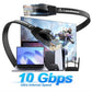 Cat 6 Ethernet Cable 100 ft, Indoor&Outdoor, High Speed 10Gbps Internet Network