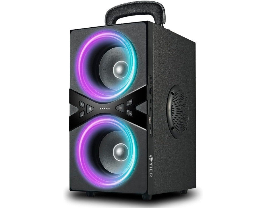 Bluetooth Speakers, Wireless TWS Portable Speaker with Lights,100dB Loud Subwoof