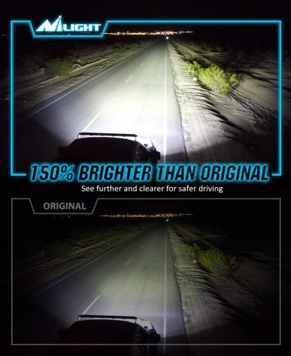 "Nilight D3S HID Bulb, 6000K Diamond White D3S HID Headlight Bulbs High Low Beam