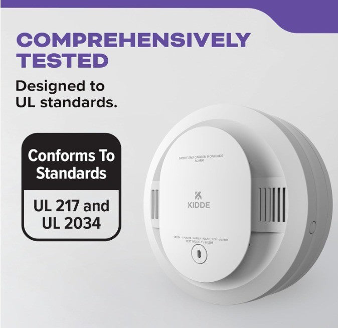 Kidde Hardwired Smoke & Carbon Monoxide Detector, 10-Year Battery Backup