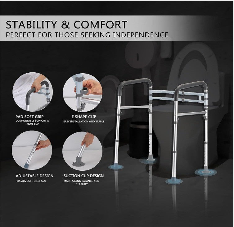OasisSpace Stand Alone Toilet Safety Rail