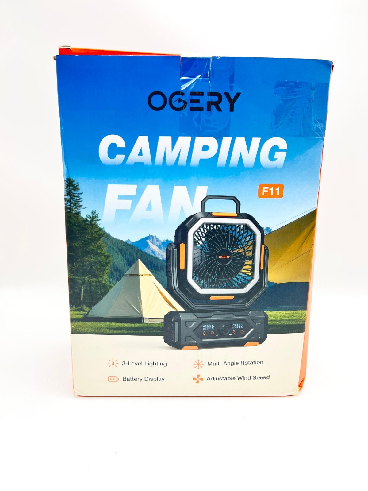OGERY 2025 Upgraded Camping Fan, Portable Rechargeable Fan with 20000mAh Battery