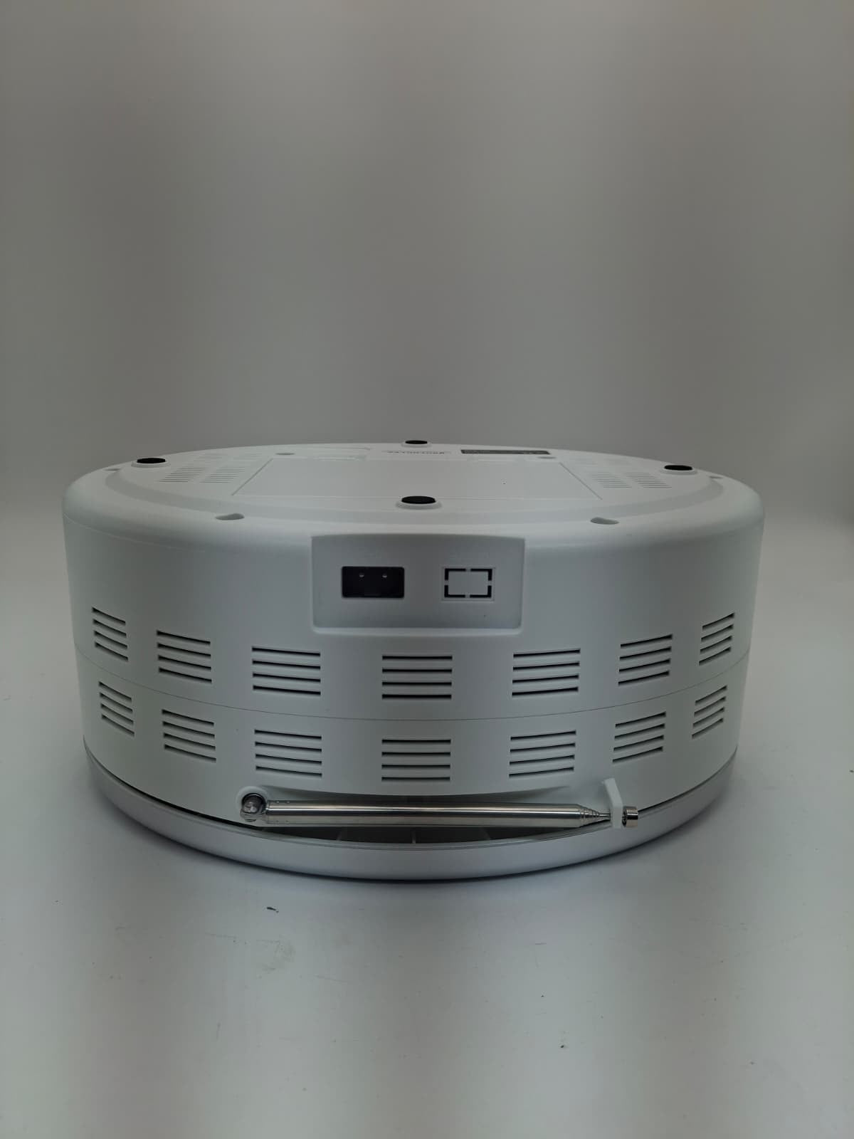 Silver Boombox Bluetooth CD Player FM Radio Portable WTB-791 with USB AUX
