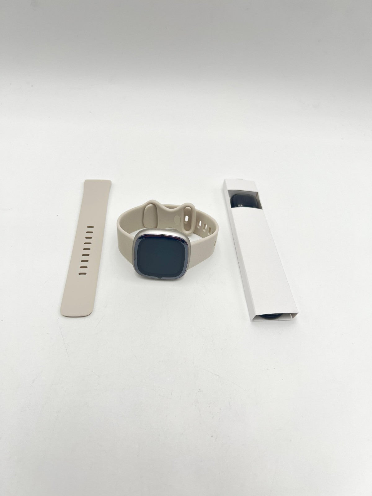 Fitbit Sense 2 Activity Tracker - Lunar White/Platinum Aluminum