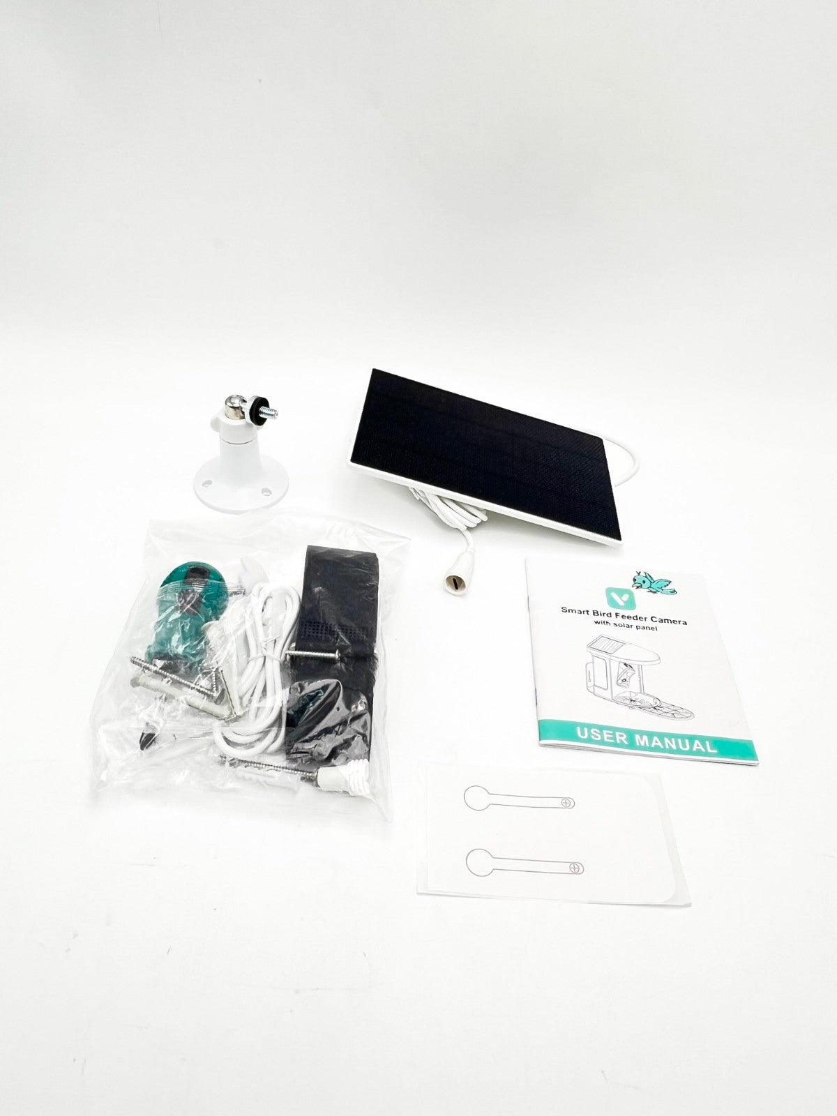 Smart Bird Feeder with AI Camera Solar-powered Recognize 10,000+ Species Blue
