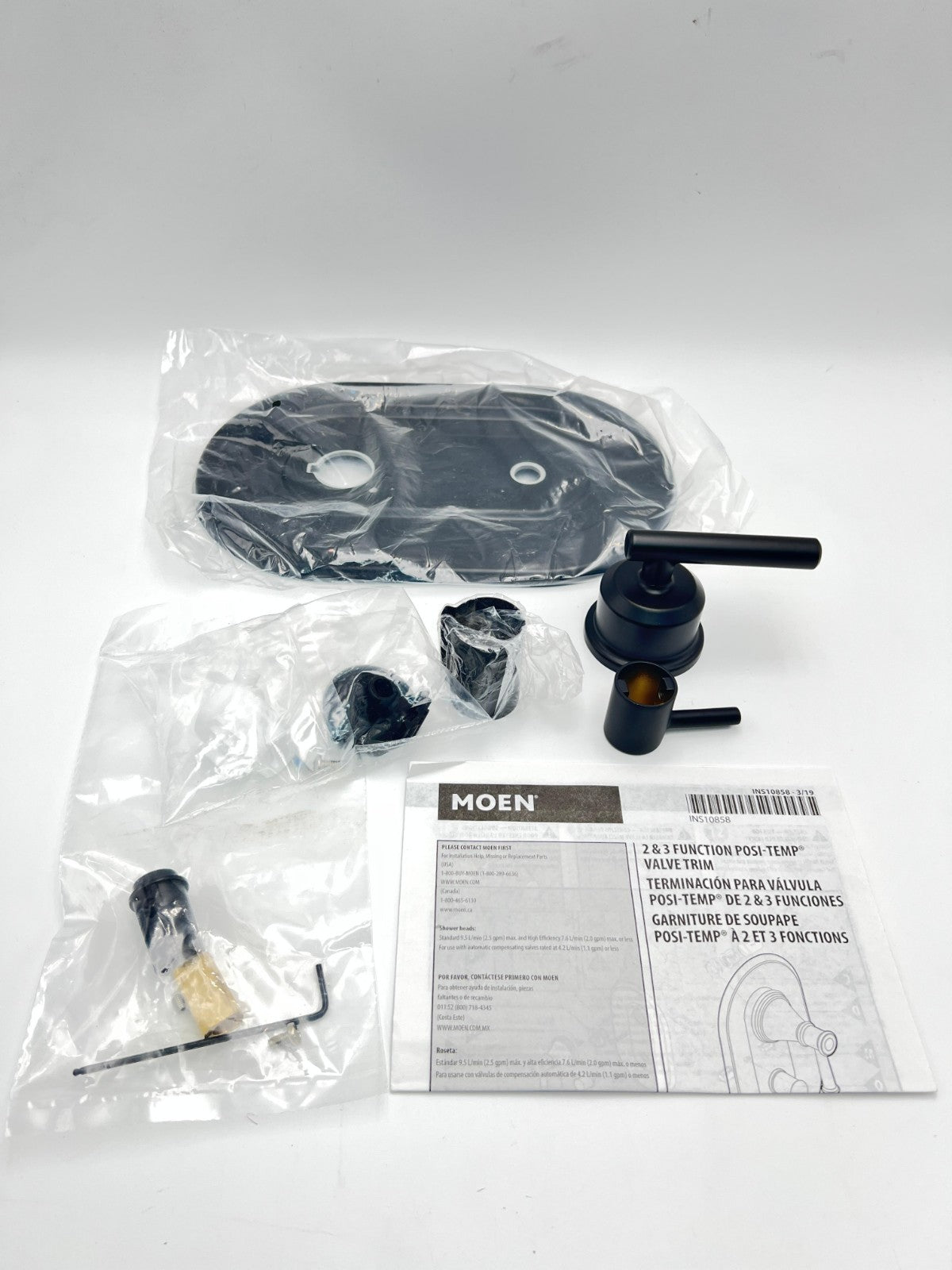 Moen T2900BL Gibson 3-Function Shower Valve Only Trim Matte Black NEW IN BOX