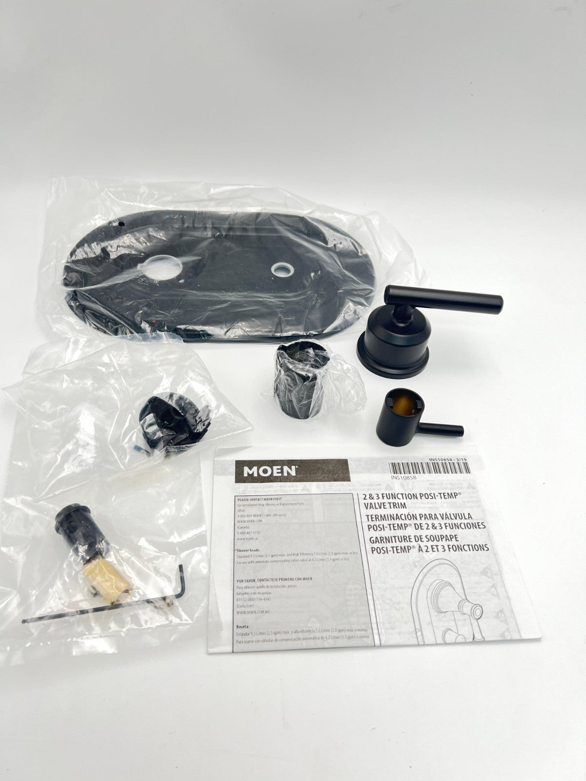 Moen T2900BL Gibson 3-Function Shower Valve Only Trim Matte Black NEW IN BOX