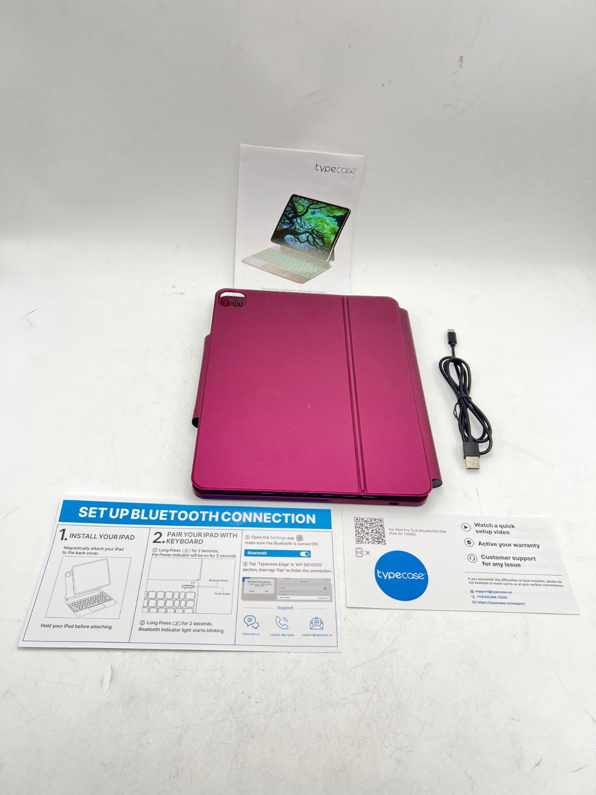 typecase Edge Keyboard Case for iPad Air 13-inch(M3/M2, 2025/2024) & iPad Pro 12
