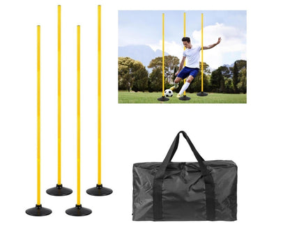 5 FT Agility Training Poles for Soccer/Dog/Horse,Adjustable Football Basketball