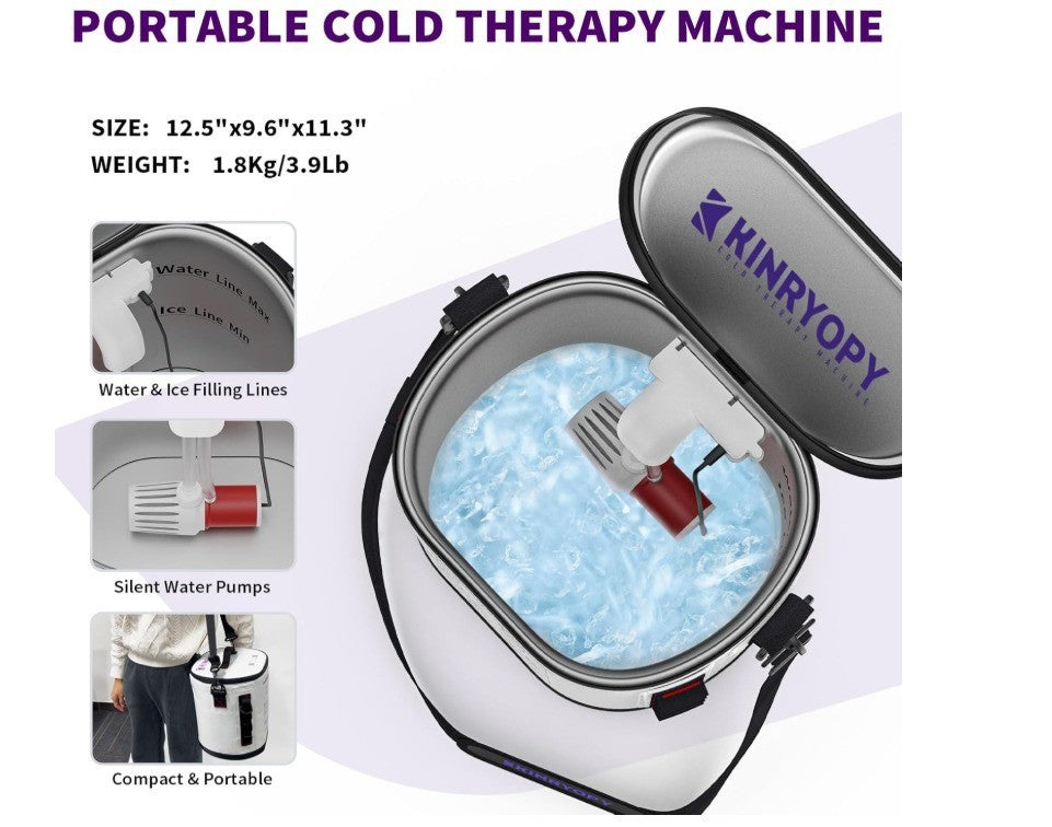 Cold Therapy Machine with Programmable Timer, Portable Ice Machine for Knee