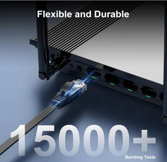 Cat 6 Ethernet Cable 100 ft, Indoor&Outdoor, High Speed 10Gbps Internet Network