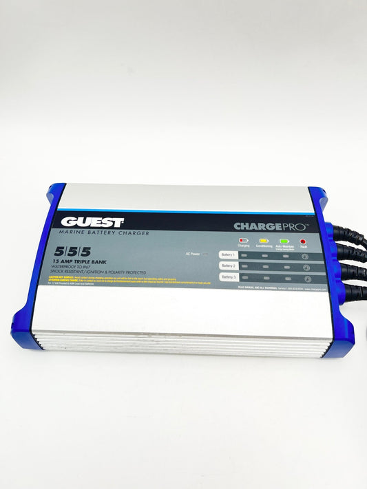 Guest 2713A Guest On-Board Battery Charger 15A / 12V; 3 Bank; 120V Input
