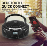 Gelielim Portable CD Players for Home, CD Boombox with AM/FM Stereo Radio, Bl...