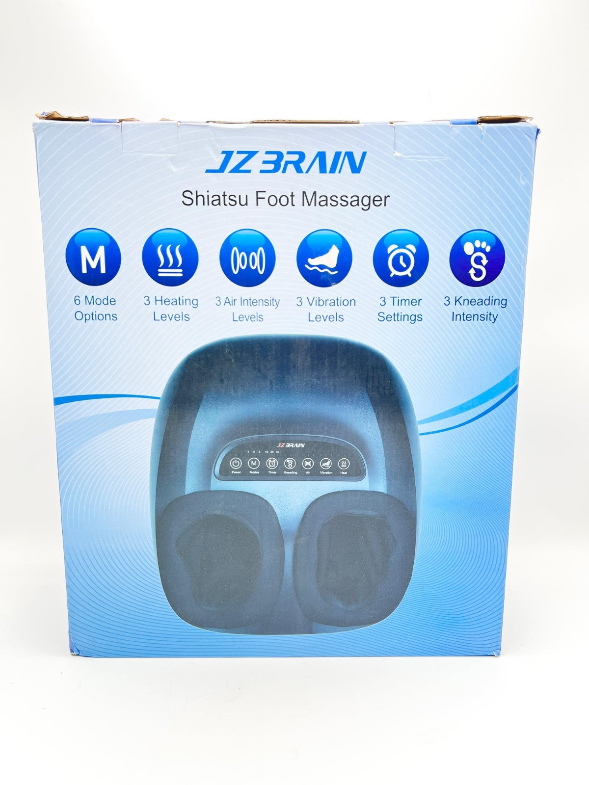 JZBRAIN Shiatsu Foot Massager Machine with Heat : Deep Kneading Foot Massager