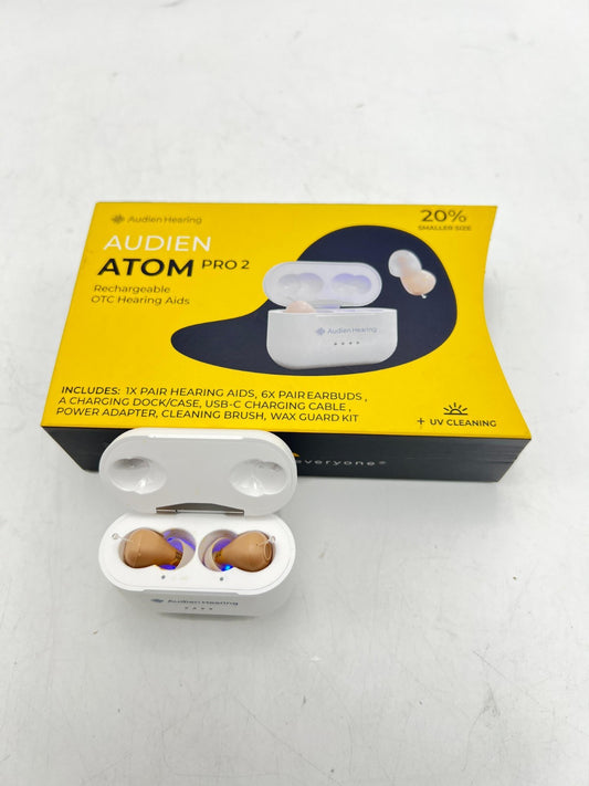 Audien ATOM PRO 2 Wireless Rechargeable OTC Hearing Aid