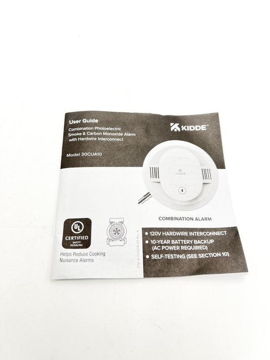 Kidde Hardwired Smoke & Carbon Monoxide Detector, 10-Year Battery Backup