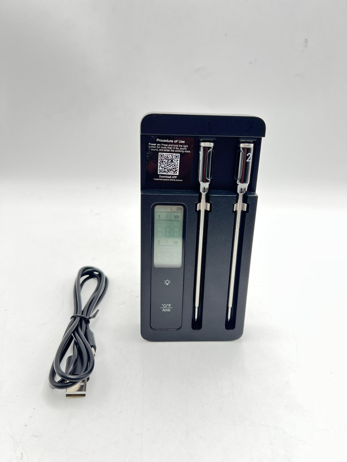 Smart Wireless Meat Thermometer with Dual Probes - Advanced Bluetooth Cooking...