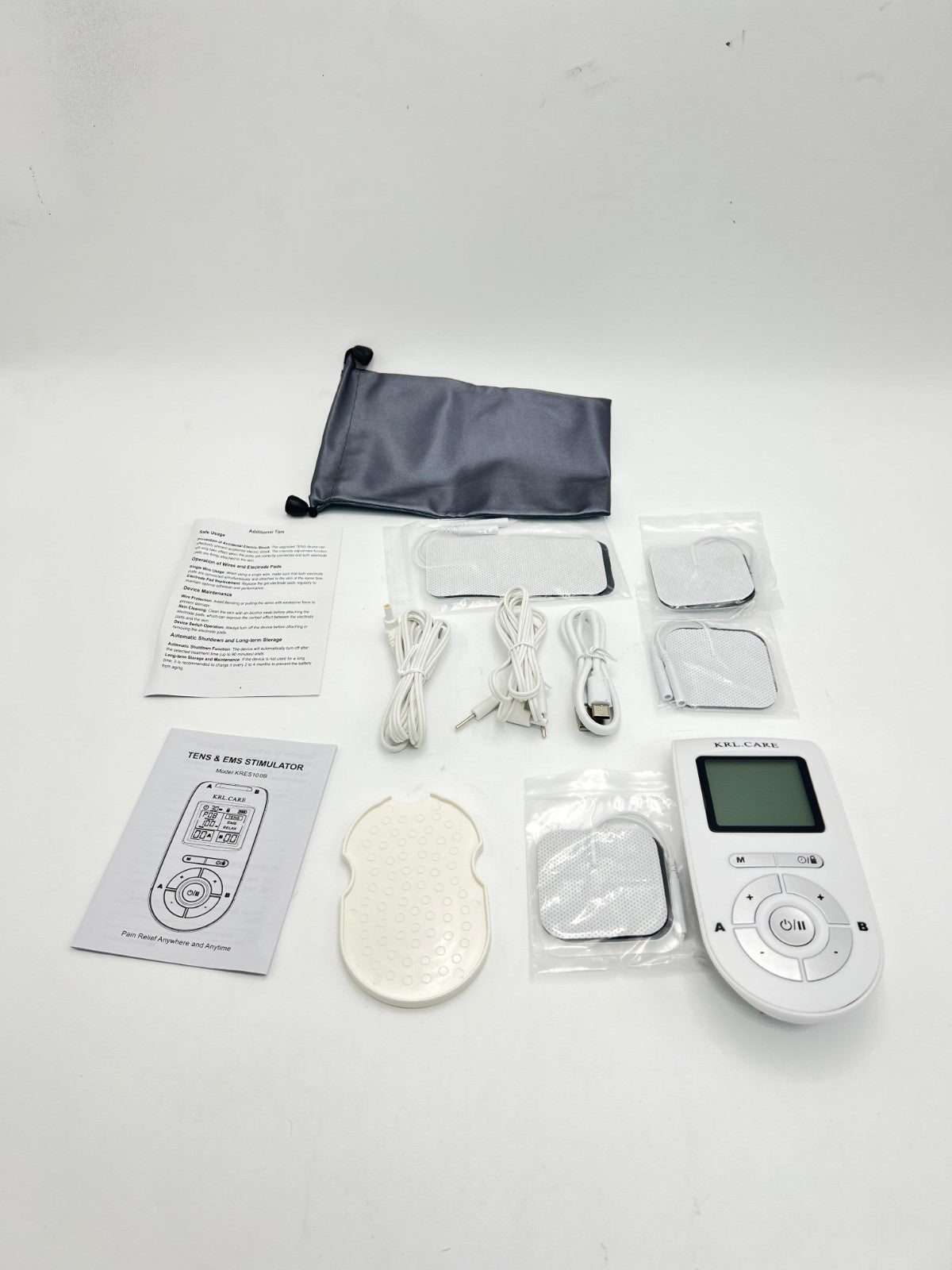 Dual Channel TENS EMS Unit 40 Intensities for Gradual Pain Relief Therapy