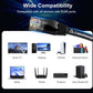 Cat 6 Ethernet Cable 100 ft, Indoor&Outdoor, High Speed 10Gbps Internet Network