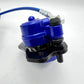 Rear Hydraulic Disc Brake Caliper Hand Brake Master Cylinder Caliper with Blue