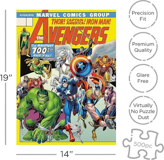 AQUARIUS Marvel Avengers Puzzle (500 Piece Jigsaw Puzzle)