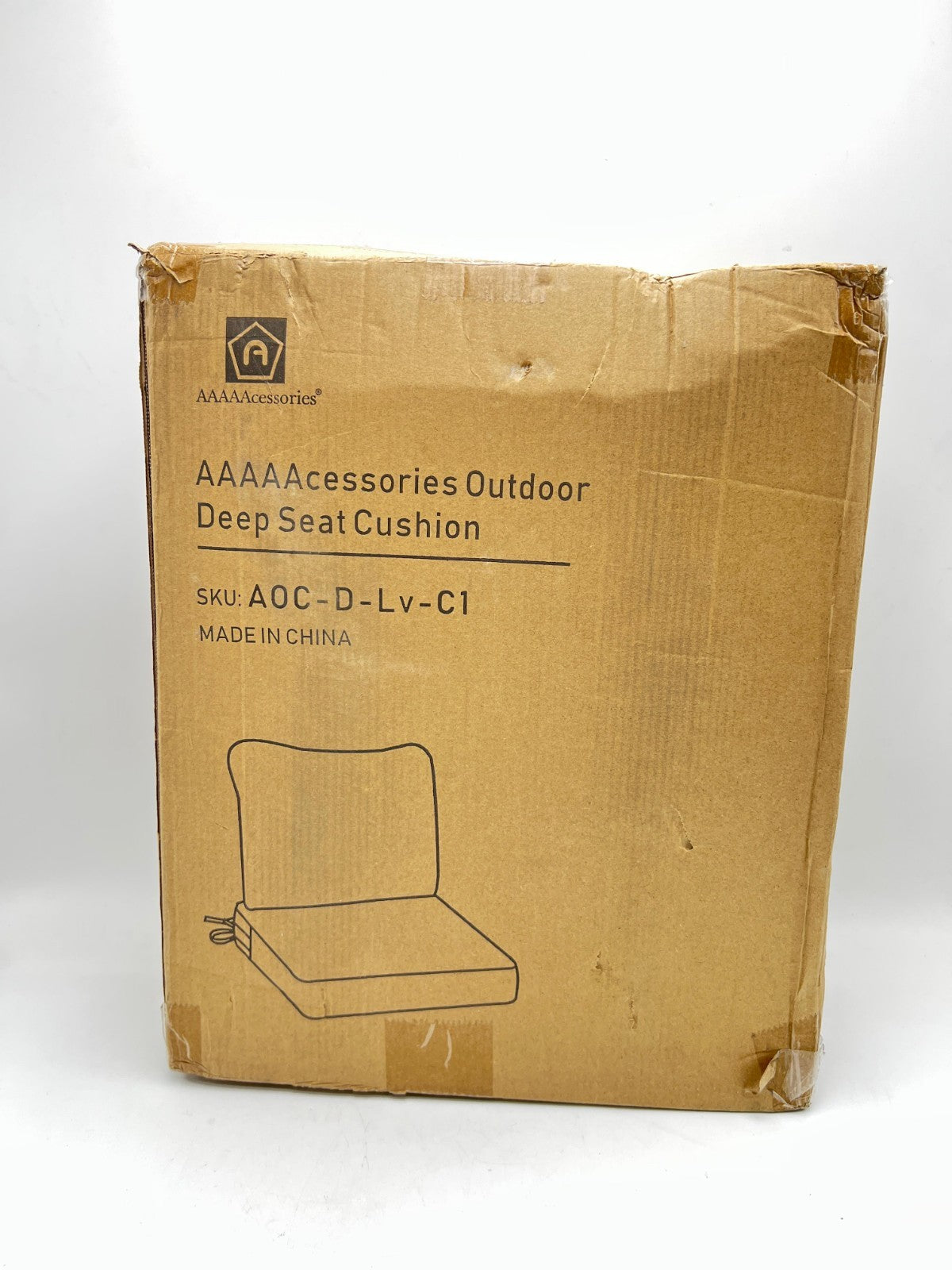 AAAAAcessories Outdoor Deep Seat Cushions, Waterproof, Fade-Resistant Patio Furn