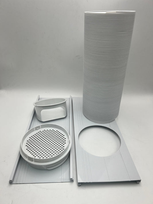 Portable AC Window Vent Kit with 5.9" Exhaust Hose, Adjustable PVC Window Seal P