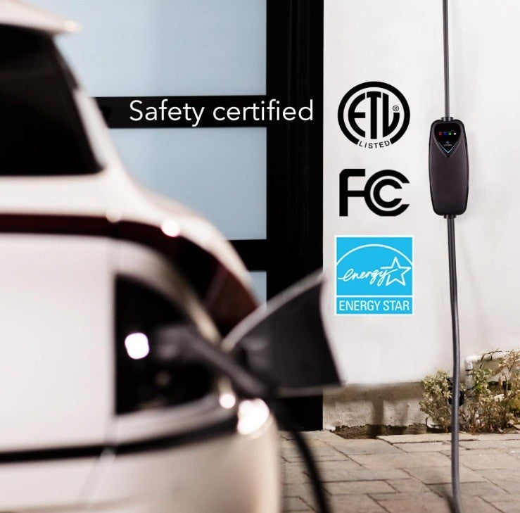 Lectron Level 2 EV Charger - ETL Certified, 240V, 40 Amp, NEMA 14-50 Plug, 16 ft